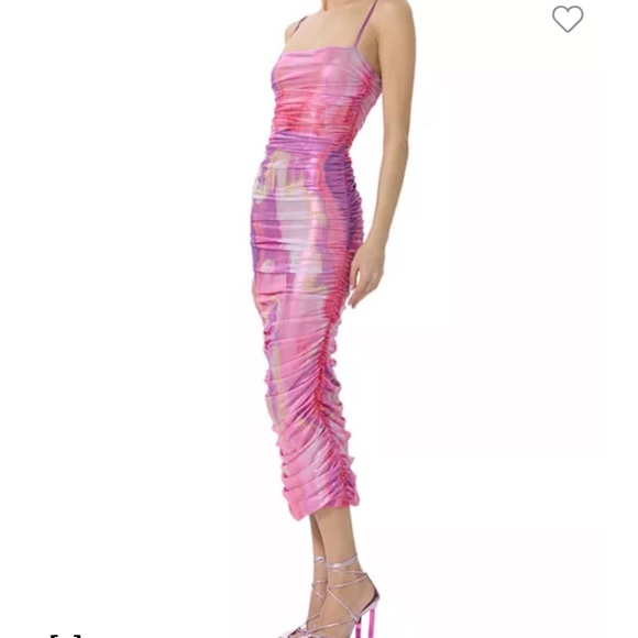 AFRM HAZEL SIDE RUCHED MINI DRESS - Picture 4 of 5